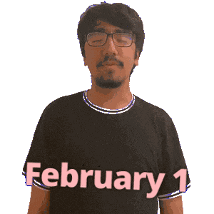 February 1 Sticker