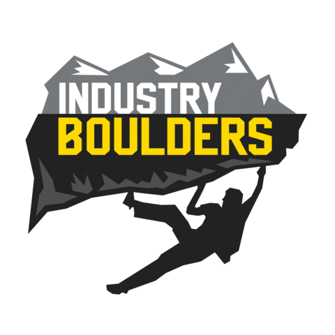 IndustryBoulders climbing bouldering boulder ib Sticker