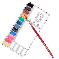 Art Supplies Artist Sticker