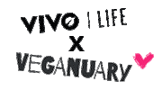 Veganuary Sticker by Vivo Life