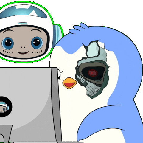 Penguin Robot Sticker by Pudgy Penguins