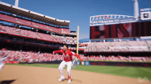 Celebration GIF by Cincinnati Reds