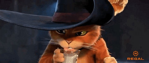 Drink Up Puss In Boots GIF by Regal
