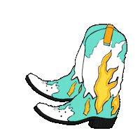 Cowboy Cowgirl Sticker
