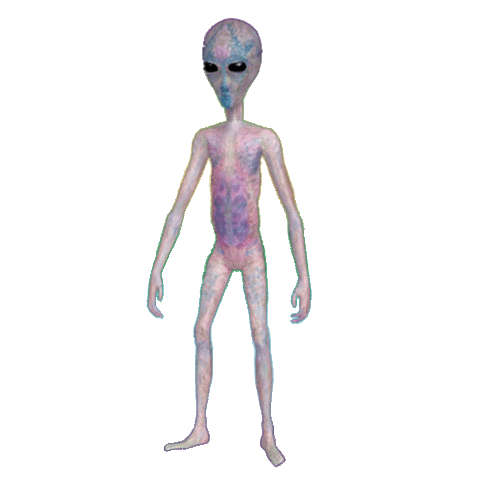 alien outer space STICKER