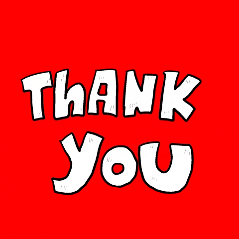 Typography Thank You GIF by Gunmaunofficial