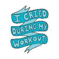 Workout Suffer Sticker by Leah Orleans