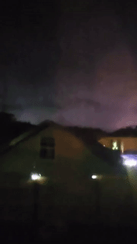 Lightning Flashes in Stormy West Virginia Sky