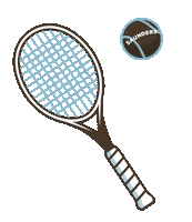 Summer Tennis Sticker by Saunders & Associates
