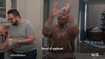 Shes The Boss Applause GIF by USA Network