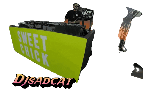 djsadcat party djing dj sadcat djsadcat Sticker
