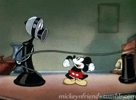 mickey mouse phone GIF
