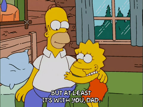 homer simpson hug GIF