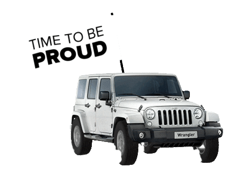 Proud Jeep Wrangler Sticker by Parigi