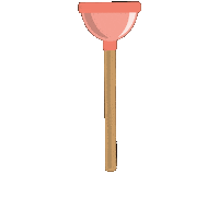 Plunger Sticker by CampWoodcraft
