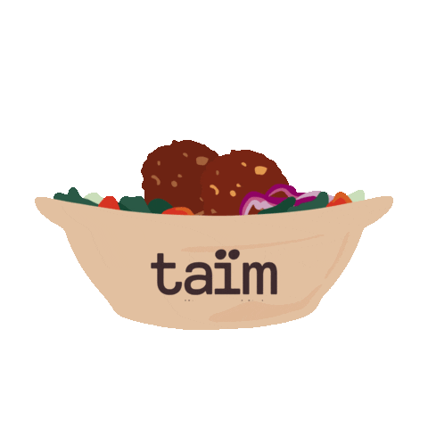 Bowl Healthyfood Sticker by taïm mediterranean kitchen