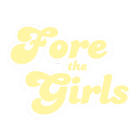 Golfing Womens Golf Sticker