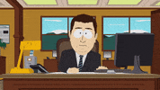 staring news desk GIF by South Park 