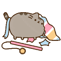 Cat Toy Wrapping Paper Sticker by Pusheen