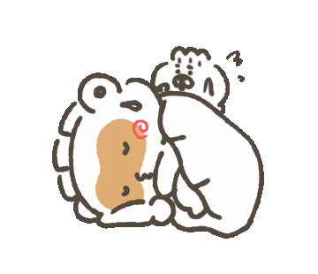ashiillust giphyupload 餃子 ashi たぬき Sticker