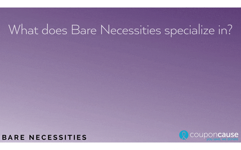 Bare Necessities Faq GIF by Coupon Cause