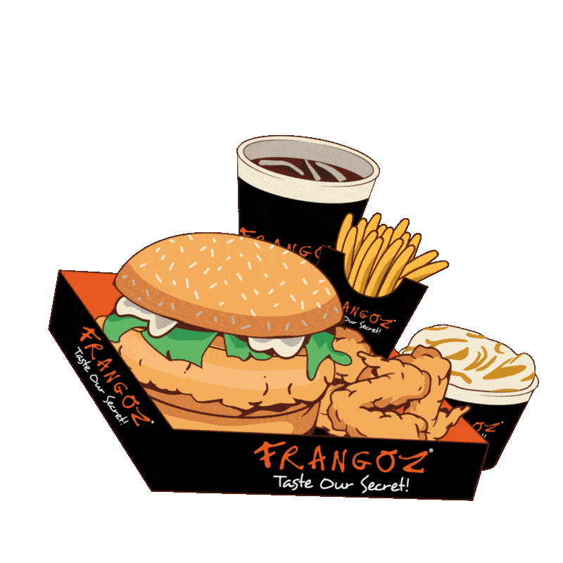 Frangoz meal frangoz frangozuk burgerandfries Sticker