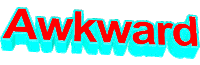awkward text Sticker