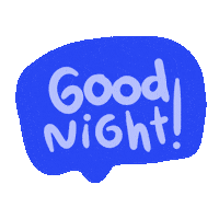 Good Night Post Sticker by Poupoutte
