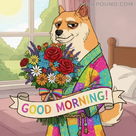 Happy Good Morning GIF by Doge Pound