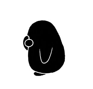 tired penguin Sticker by Melissa Goh