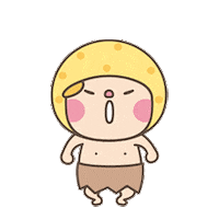 mangoking yellow kid mango mangoking Sticker