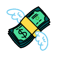 Money Abundance Sticker by Marcela Illustrates