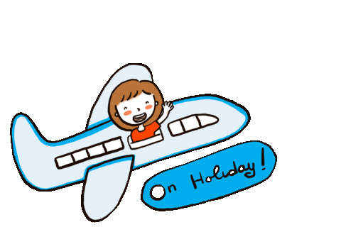 Holiday Airplane Sticker by cypru55