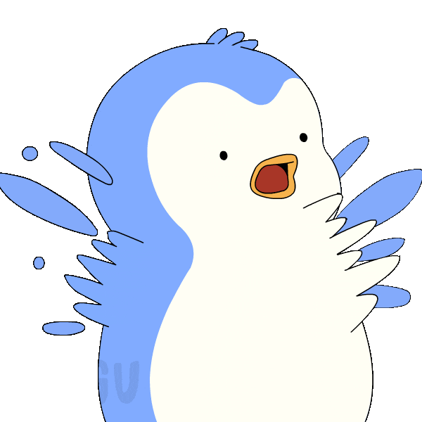 Shocked Oh No Sticker by Pudgy Penguins