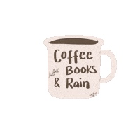 Coffee Raining Sticker