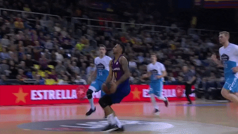 flying fc barcelona GIF by ACB