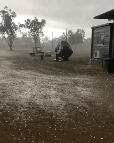 'Giant' Hails Causes Damage in Rockhampton, Queensland