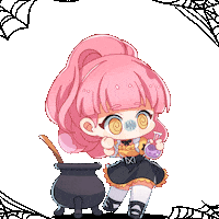 Trick Or Treat Girl Sticker by DigiDaigaku