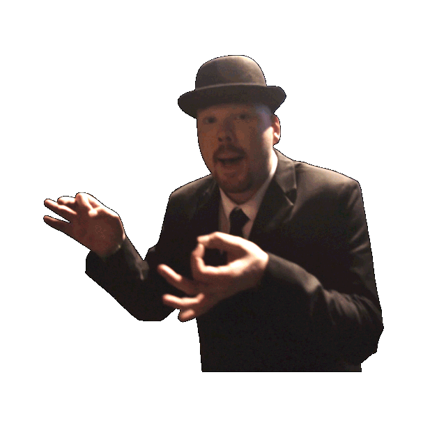 confused hat Sticker by Dr. Peacock