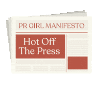 Public Relations Press Sticker by PR GIrl Manifesto