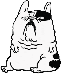 Babbot dog mood bulldog frenchie Sticker
