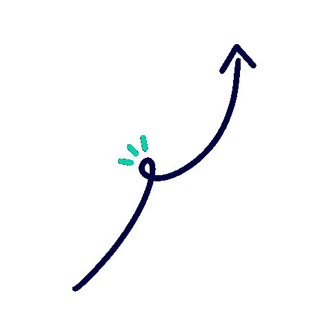 Arrow Sparkle Sticker by Trainual