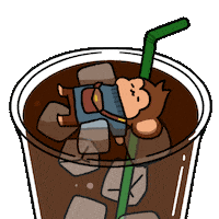 Relaxed Iced Tea Sticker by Chimpers