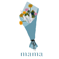 Blue Flowers Day Sticker by Oxy