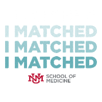 I Matched New Mexico Sticker by UNM