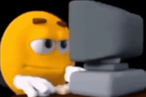 Rhyancm scared emoji giphycreatortest computer GIF