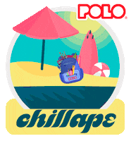 Summer Chilling Sticker by POLO