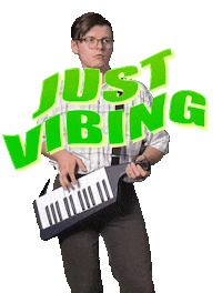 thebullseyes rock vibes nerd geek Sticker