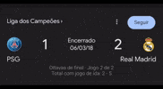 Real Madrid Vs Psg 2018 GIF