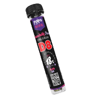 D8 Palmleaf Sticker by Purp G CBD